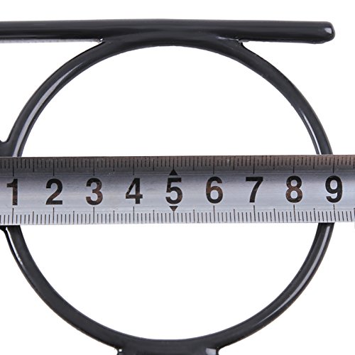 SONGMICS Organizador para Pañuelos y Bufandas, Percha metálica con 12 Anillos, 25,2 x 41,5 cm, Color Negro CRI22B