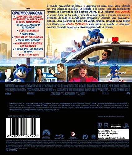 Sonic: La Pelicula (BD) [Blu-ray]
