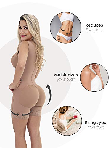 Sonryse 086BF Mujer Fajas Colombianas Postparto Reductora Moldeadoras Moca L