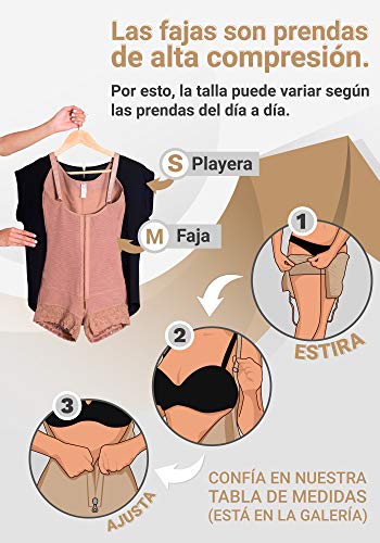 Sonryse 086BF Mujer Fajas Colombianas Postparto Reductora Moldeadoras Moca L