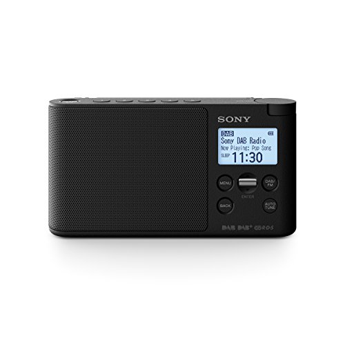 Sony XDRS41DB.EU8 - Radio portátil Digital (Dab/Dab+/FM, Altavoz, 5 presintonías Digitales y 5 analógicas, Pantalla LCD, Temporizador, Adaptador CA) Negro