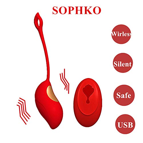 SOPHKO Kegel Pelotas de Ejercicio, Bola Ben WA con Control Remoto inalámbrico para Mujeres, fortalece el Control de la vejiga, aprieta el Suelo pélvico para Principiantes y avanzados