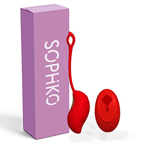 SOPHKO Kegel Pelotas de Ejercicio, Bola Ben WA con Control Remoto inalámbrico para Mujeres, fortalece el Control de la vejiga, aprieta el Suelo pélvico para Principiantes y avanzados