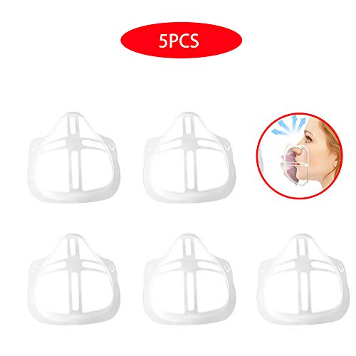 Soporte Facial 3d Para Una Respiración Cómoda Marco De Soporte Interior Lavable Reutilizable Para La Cara,Extensor La Carcasa Para La Cara Protectores Orejas Ajustables Marco Nariz Respirar Suavemente