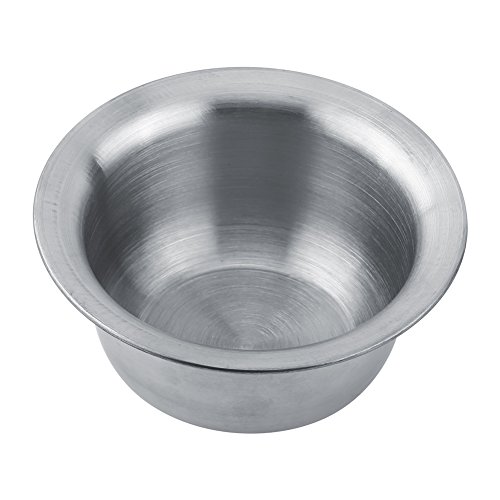 Soporte para maquinillas de afeitar y pinceles de afeitar con cuenco de acero inoxidable para cepillo de barba + taza para jabón