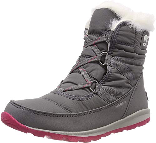 Sorel Whitney Short Lace, Botas para Mujer, Gris (Quarry, Bright Rose 053), 37 EU