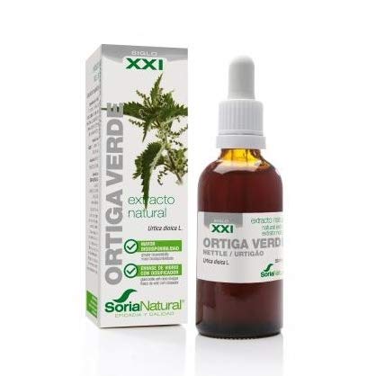 Soria Natural Extracto Ortiga Verde XXI - 2 Paquetes de 50 ml - Total: 100 ml
