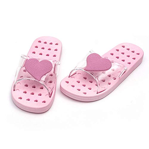 Soul hill Mujer/for Hombre de Secado rápido Antideslizante Zapatillas, Ducha Zapatilla Suavemente único Cubierta al Aire Libre zcaqtajro (Color : Pink, Size : 40/41)