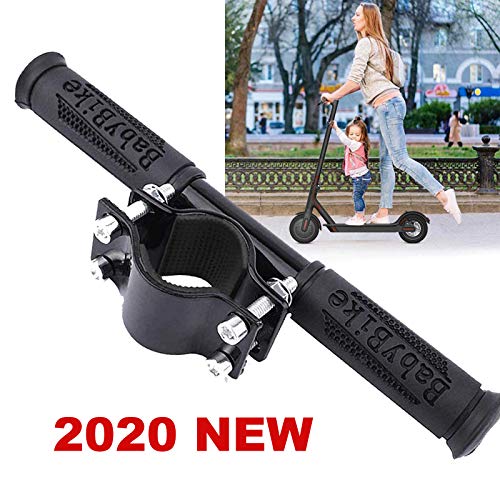 SOULBEST Scooter Manillar para Niños - Scooter Electrico Ajustable Barra de Agarre Holder,Scooter eléctrico Agarre Infantil,Seguro Kids Barandilla para Xiaomi Mijia Pro M365 Scooter (Negro)