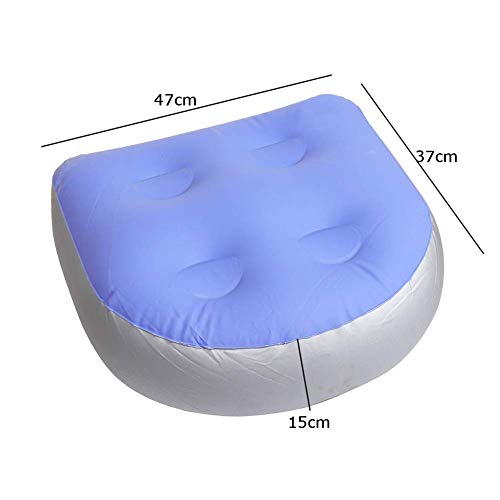 SPA Almohadilla Bañera Almohada SPA en Casa Accesorios Hinchable Asiento Elevado Panel Masaje Esterilla Suave Relajante Caliente Espalda para los Adultos Infantil