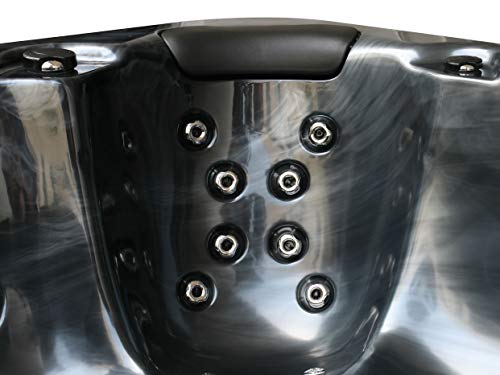 Spa exterior - Jacuzzi - Bañera de hidromasaje - Acrílico gris oscuro - SANREMO