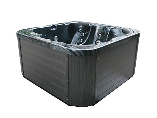 Spa exterior - Jacuzzi - Bañera de hidromasaje - Acrílico gris oscuro - SANREMO