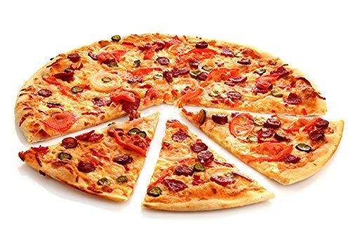 Space Home - Molde para Pizza con Agujeros - Acero al Carbono - Recubrimiento Antiadherente - Diámetro 32 cm - Set de 2