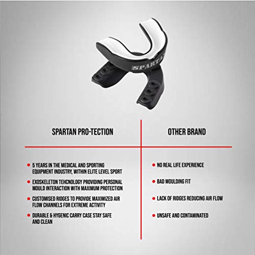 Spartan ProTection - Protector bucal para boxeo, rugby, hockey, judo y todos los deportes de contacto., Adult (11+)
