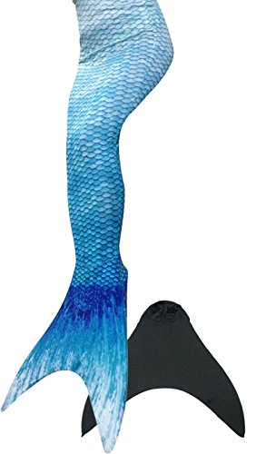 SPEEDEVE Niñas Mujeres Disfraz de Sirena con Aleta para Nadar Cosplay Fiesta