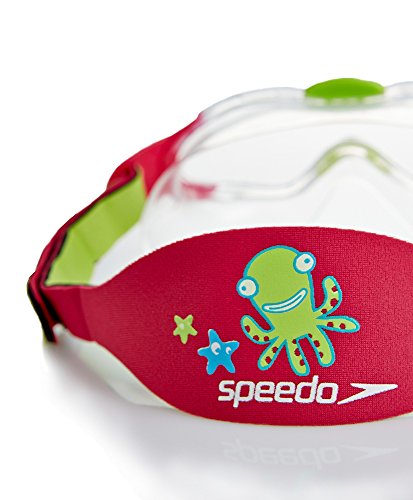 Speedo Biofuse Sea Squad Mask Infants Gafas de natación, Unisex bebé, Rosa/Verde, Talla única