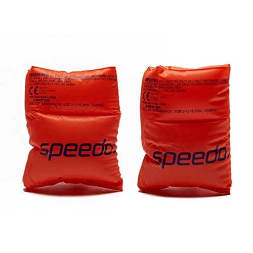 Speedo Roll Up Armbands Aprender a Nadar, Unisex niños, Naranja, One Size