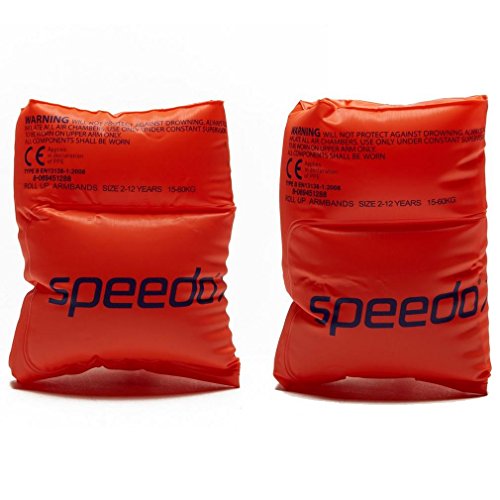 Speedo Roll Up Armbands Aprender a Nadar, Unisex niños, Naranja, One Size