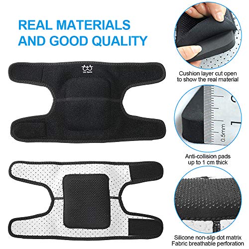 SPFASZEIV Ajustables Rodillera, Danza/Voleibol Rodillera Esponja Protector Rodillera Estar Hecho para Voleibol/Danza/Deportes/Senderismo Ciclismo Rodilla Niño Adulto