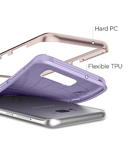 Spigen Funda Galaxy S8, Carcasa [Neo Hybrid] Protección Interna Flexible y Marco Reforzado de Parachoques Duro para Galaxy S8 (2017) - Violeta