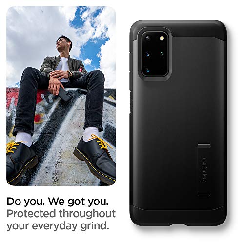 Spigen Funda Tough Armor, Compatible con Samsung Galaxy S20 Plus (6.7") 2020 - Negro