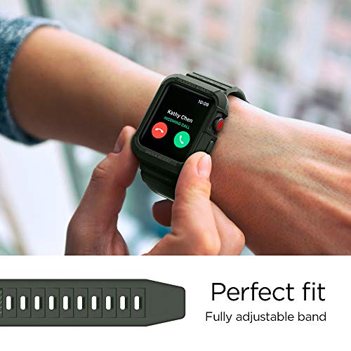 Spigen Rugged Armor Pro Compatible con Apple Watch Funda para 42mm Serie 3/2/1/Original (2015) - Verde Militar