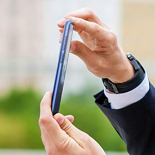 Spigen® [Thin Fit 360 Funda Galaxy S9 con Protección Completa exacta Fina con 1 Pieza de Protector de Pantalla de Vidrio Templado para Galaxy S9 (2018) - Azul