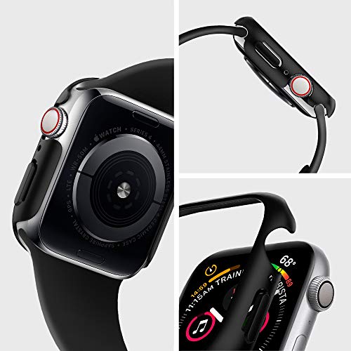 Spigen Thin Fit Compatible con Apple Watch Funda para 44 mm Series 6/SE/5/4 - Negro