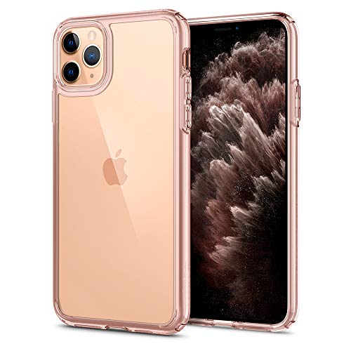 Spigen Ultra Hybrid Funda iPhone 11 Pro, Compatible con Apple iPhone 11 Pro (5.8") 2019 - Rose Crystal