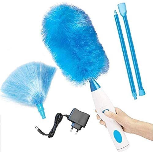 Spin Duster Duster Eléctrico Multifunción Funciona con pilas 360 grados Rotativo Motorizado Varita de polvo Electricidad Spinning Cepillo de limpieza Recargable (Color : Charging)