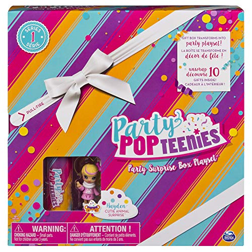 Spin Master Party Popteenies Party Surprise Box - Muñecas (Multicolor, Femenino, Chica, 4 año(s), China, 450 g)