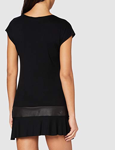 Spiral Direct Steam Punk Ripped-Stud Waist T-Shirt, Negro (Black 001), 48 (Talla del Fabricante: X-Large) para Mujer