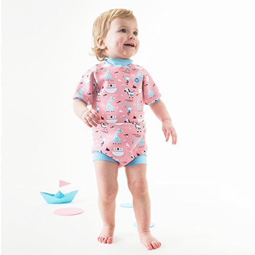 Splash About Baby Happy - Pañal de neopreno (6 a 14 meses), color rosa