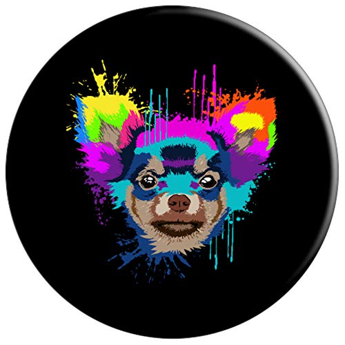 Splash Art Chihuahua Dueño De Un Perro Regalo Perros PopSockets Agarre y Soporte para Teléfonos y Tabletas