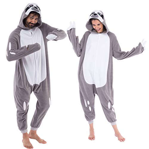 Spooktacular Creations Disfraz de Perezoso Pijamas para Adulto Mujer Mono (S)