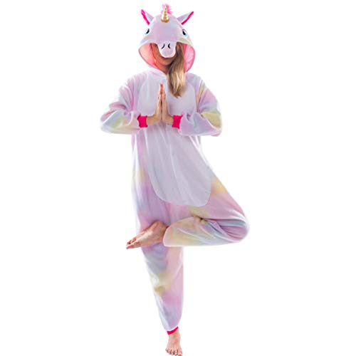 Spooktacular Creations Pijama de Unicornio Disfraces Mono para Adulto Mono (L)