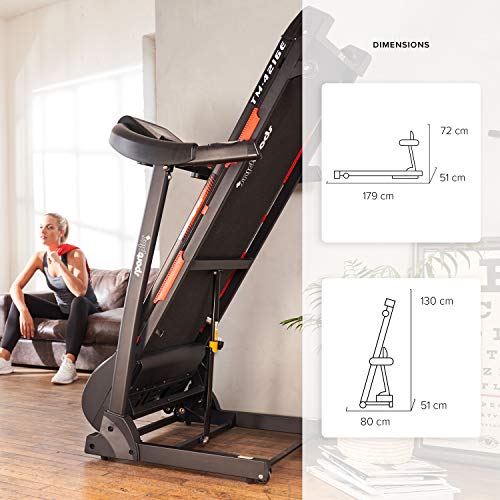 SportPlus Cinta de Correr 16 km/h con Ajuste de inclinación motorizado, SP-TM-4216E