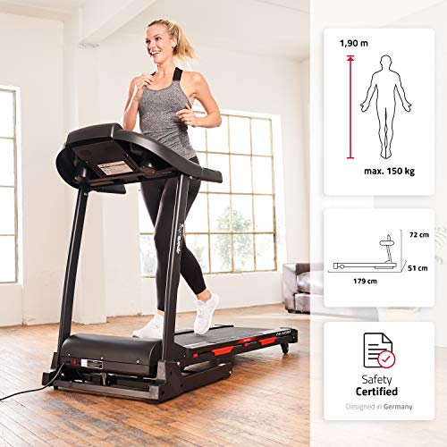 SportPlus Cinta de Correr 16 km/h con Ajuste de inclinación motorizado, SP-TM-4216E