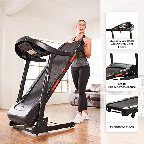 SportPlus Cinta de Correr 16 km/h con Ajuste de inclinación motorizado, SP-TM-4216E