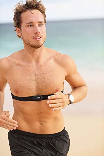 SportPlus Correa de Pecho, pulsómetro para medir la frecuencia cardíaca exacta ECG, 5 kHz, 100 cm de Alcance, Compatible con Todos los Dispositivos y Aplicaciones, SP-HRM-BLE-300