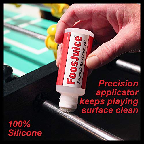 Spot On FoosJuice 60mL - Lubricante 100% de Silicona para Varillas de futbolín con aplicador Superior Dauber: el lubricante Limpio y fácil de Usar