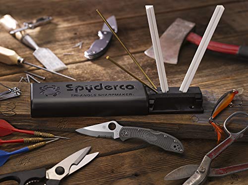 Spyderco Messerschärfer Tri-Angle Sharpmaker Afilador, Unisex, Gris, Small