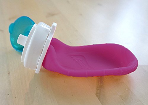 Squeasy Snacker, 180ml - Bolsa de Comida para Bebés Reutilizables | Para Batidos de Fruta Caseros, Yogurt y Zumos | Botella de Silicona, sin BPA (Violeta)