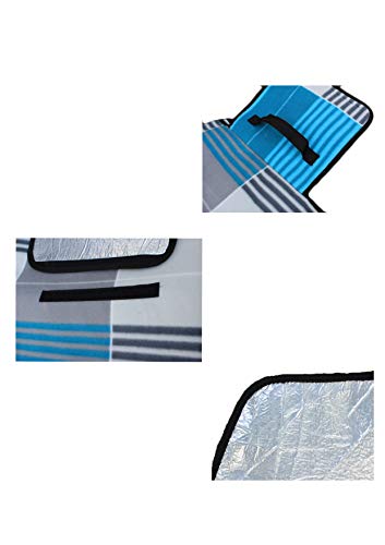 S.R HOME 200 x 200 cm Manta de Picnic Terciopelo Alfombra Colchón para Camping Adecuado para Interior Playa Jardín y Senderismo etc, Impermeable Plegable.