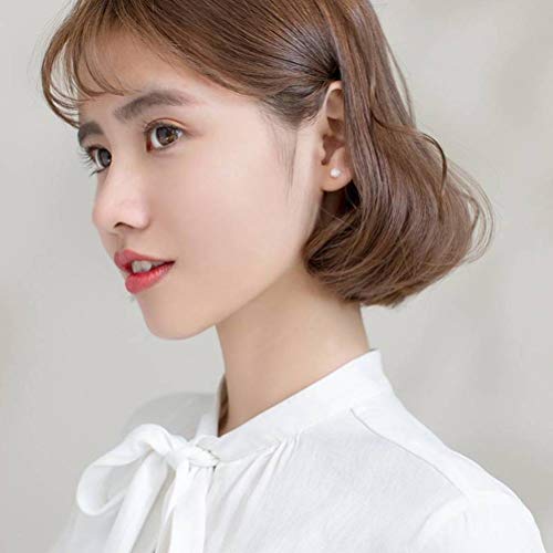 S&RL Pendientes de Plata S925 Pendientes de Diente de León Dulce Estilo Japonés Bosque de Mujer Bolas de Estilo Joyería de Oreja Dulceun par, Plata 925