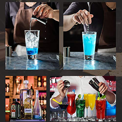 SSZZ Kit De Barman Juego De Barra De Acero Inoxidable Coctelera Herramienta De Barman En Casa Soporte