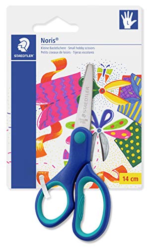 Staedtler Noris Club 965 14LNBK - Tijeras para niños zurdos de 14 centímetros.