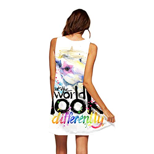 Star-bw Falda Mujeres 3D World Look Vestido Hacer los Trajes aliñar Ropa faldones (XXL