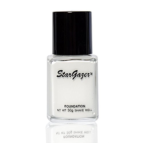 Stargazer - Base líquida de maquillaje y polvos compactos Liquid Foundation Maquillaje y Pressed Powder polvo (Blanco)