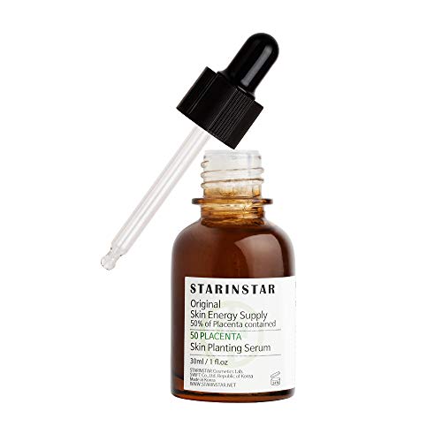 STARINSTAR - 50 PLACENTAS Suero original para plantar energía para la piel 50% de la placenta contenida con hialuronato de sodio para rejuvenecer a los parientes activos y ser fresco, 30 ml / 1fl.oz